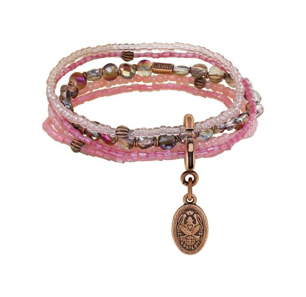 pink - Petit Glamour d'Afrique - Konplott bracelet